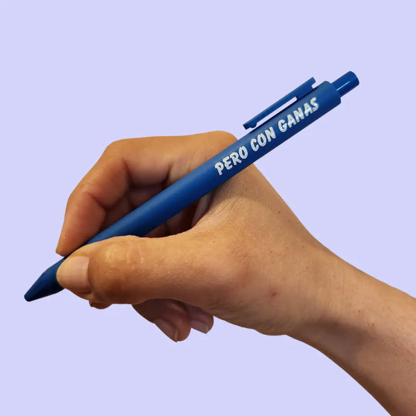 Pero Con Ganas Blue Ink Pen