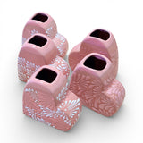 Pink Heart Shaped Vase