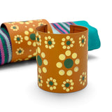Floral Hand Painted Metal Napkin Ring