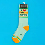 I Love Spicy Margs Gym Crew Socks
