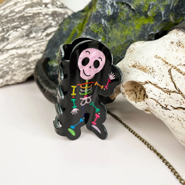 Cute Calavera Hair Clip