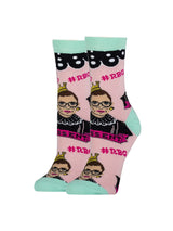 #Rbg | Women's Funny Cotton Crew Socks at Sew Bonita in Corpus Christi, TX.