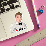 I Heart Ilya Heated Rivalry Die Cut Sticker