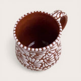 Brown & White Talavera Mug (With Lip)
