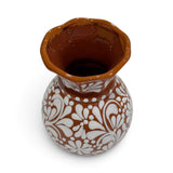 Brown & White Vase
