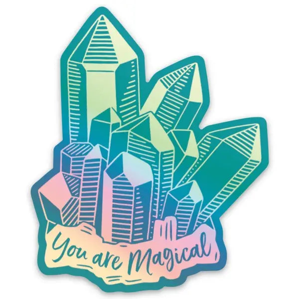 Crystals You Are Magical Die Cut Sticker