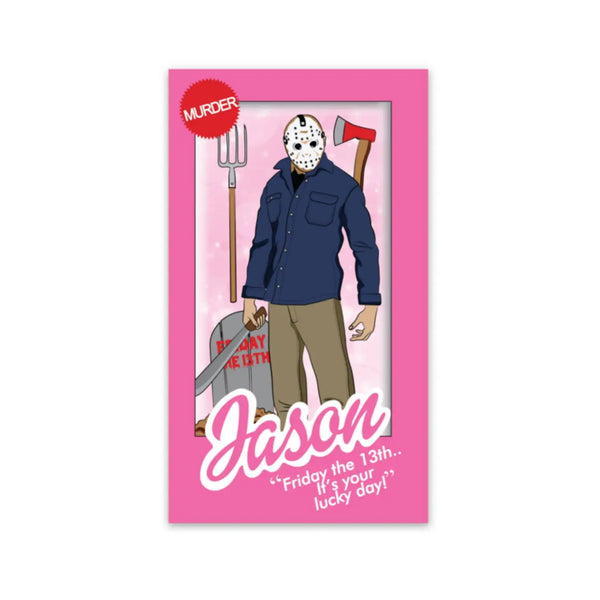 Jason + Barbie Sticker