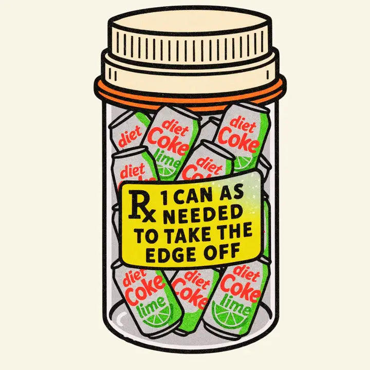 Diet Coke Lime Prescription Sticker