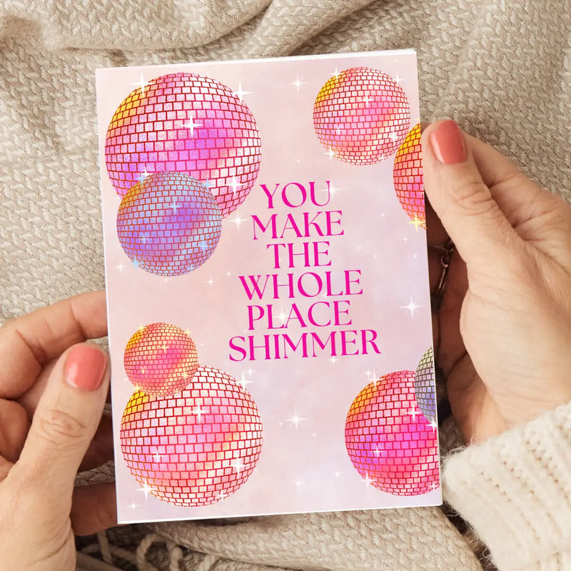 Make the Whole Place Shimmer Card at Sew Bonita in Corpus Christi, TX.