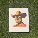 Untouchable Luchador Cowboy Art Print (8x10)