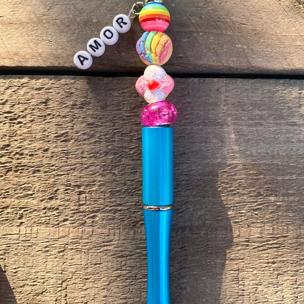 Rainbow Concha / Arco Iris Pen with Charm