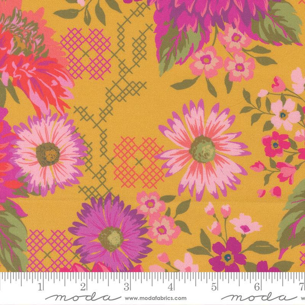 F2453 - Parlor Happy Blooms Dijon