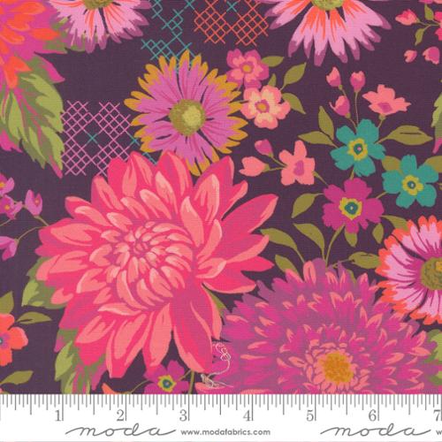 F2454 - Parlor Happy Blooms Plum