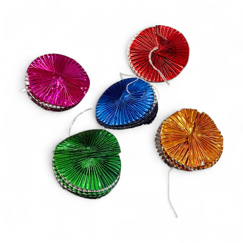 Metallic Streamer Ornaments (Pack of 5)