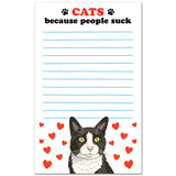 Cats Because People Suck Notepad