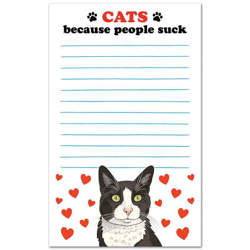 Cats Because People Suck Notepad