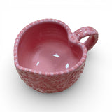 Pink Heart Shaped Talavera Mug