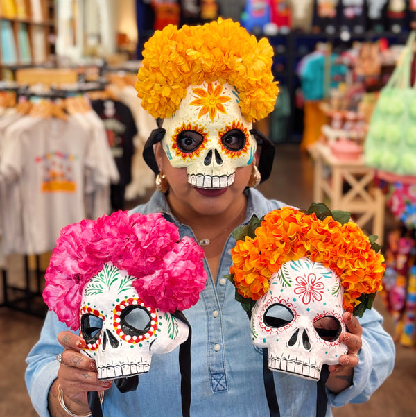 Dia de Los Muertos Flower Crown Masks