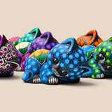 Hand Painted Ceramic Laying Cat