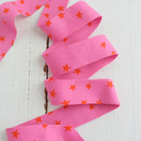Starry Vivid Pink - 2.5" Bias Quilt Binding