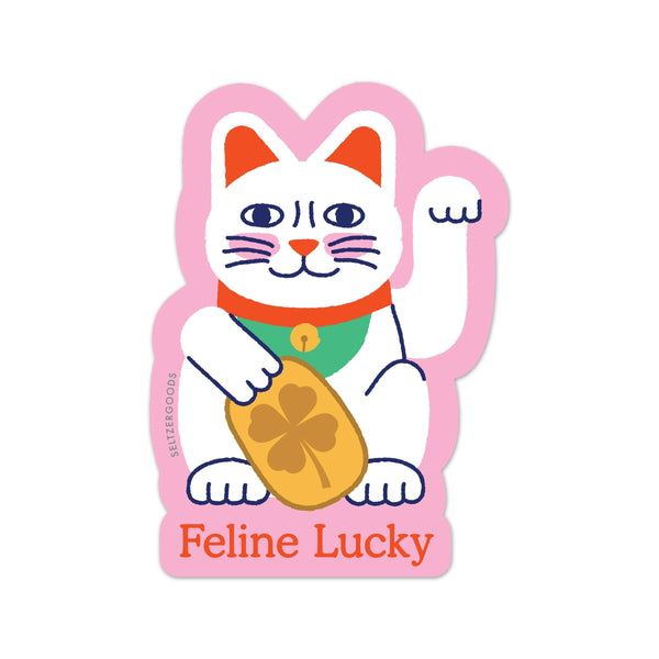 Feline Lucky Cat Sticker