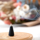 Sandalwood & Fig Fragrance: 100 Piece Incense Cones in Jar