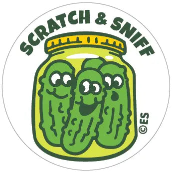 Dill Pickles Scratch & Sniff Stickers