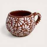 Brown & White Talavera Latte Mug