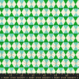 F3049 - Merry Happy Hexie - Metallic Verdant