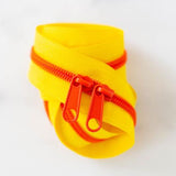 Yellow & Orange Zippers