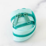 Teal Zippers