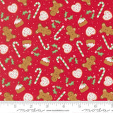 F3157 - Merrily on High - Gingerbread - Christmas Red