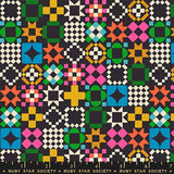 F3122- 1800 Notion - Soft Black - Vintage Quilt Patchwork (PREORDER)