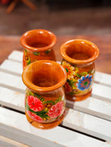 Wood Floral Vase
