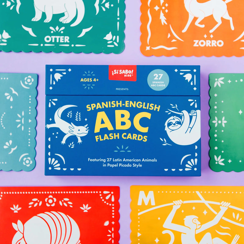 Spanish - English ABC Flash Cards