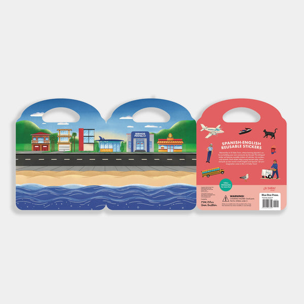 Si Sabo Town, A Spanish - English Sticker Set
