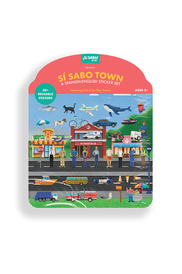 Si Sabo Town, A Spanish - English Sticker Set