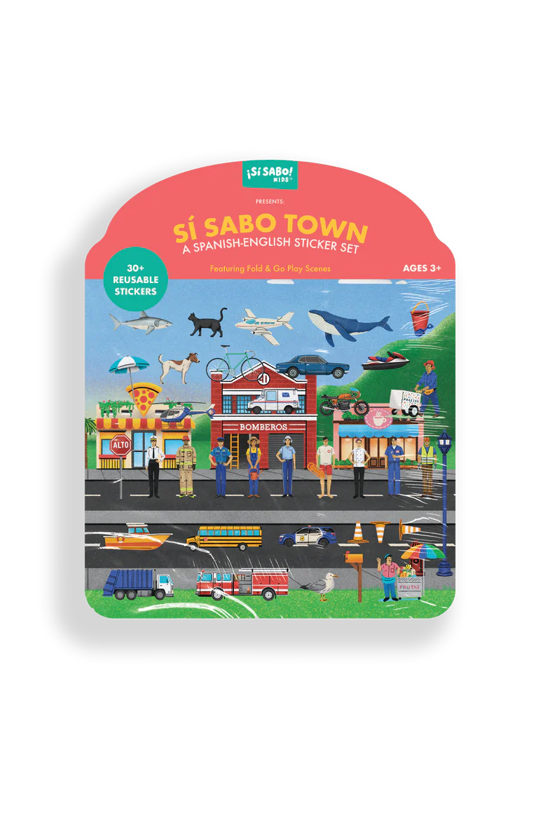 Si Sabo Town, A Spanish - English Sticker Set