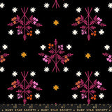 F3373 - 1 800 Calico - Black - Floral Bouquet