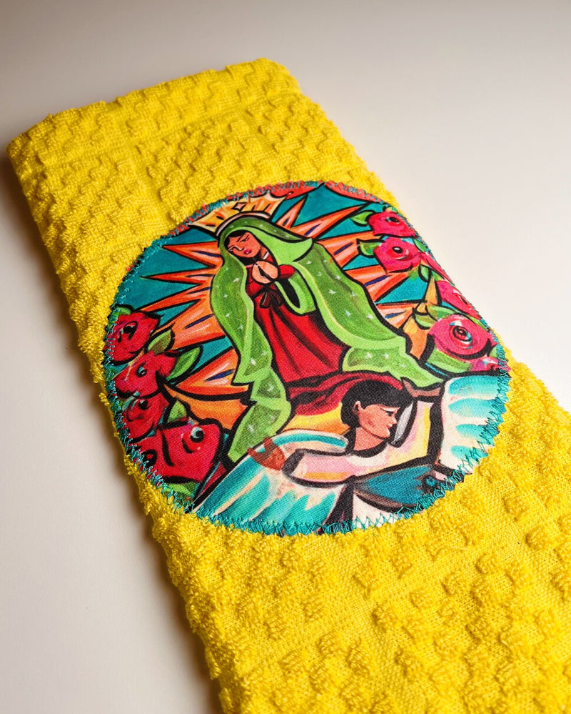 Yellow Lupe Kitchen Towel
