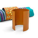 Floral Hand Painted Metal Napkin Ring