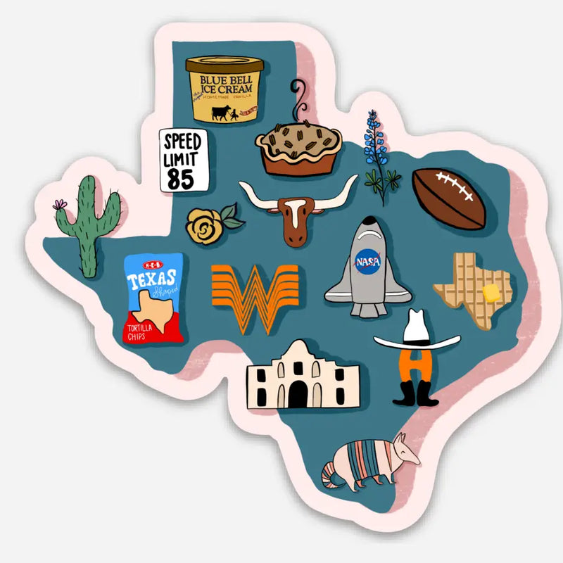 Texas Favorites Sticker