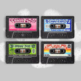 Mix Tapes - Set of 4 Cassette Sponges