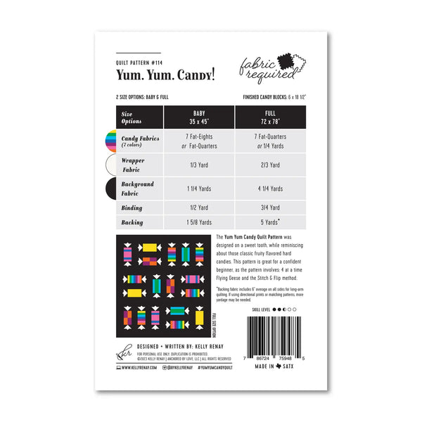 Yum Yum Candy Quilt Pattern
