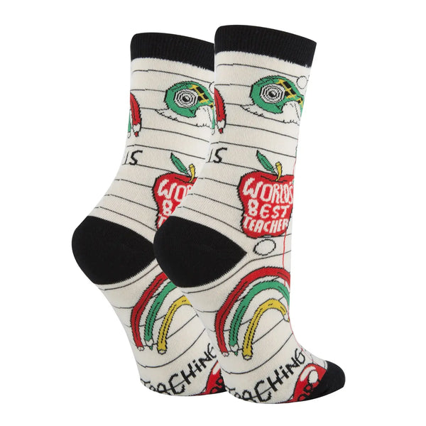 Heart Work | Women's Cotton Crew Funny Socks