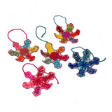 Bright Embroidered Snowflake Ornament