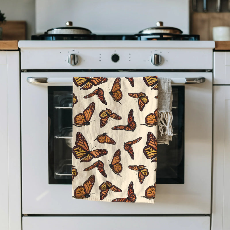 Monarch Butterflies Kitchen Towels- Set of 2