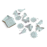 Tin Foil Hanging Decor w/ Birds, Butterflies, & Flowers