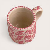 Pink & White Talavera Coffee Mug