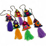 Multi- Colored Embroidered Christmas Tree Ornament